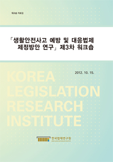 생활안전사고 예방 및 대응법제 제정방안 연구 제3차 워크숍