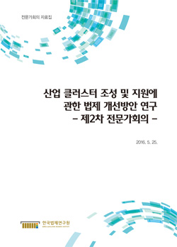 산업 클러스터 조성 및 지원에 관한 법제 개선방안 연구 - 제2차 전문가회의 -