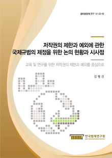 저작권의 제한과 예외에 관한 국제규범의 제정을 위한 논의 현황과 시사점