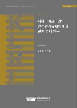 지하라이프라인의 안전관리 규제체계에 관한 법제 연구